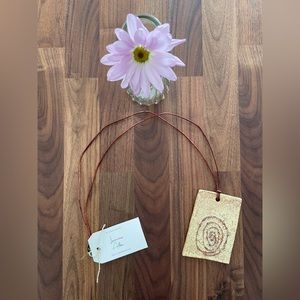 Handmade necklace, yellow/brown colors mixed